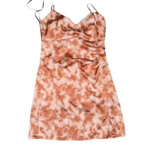 Forever 21 Orange and white mini dress with adjustable straps